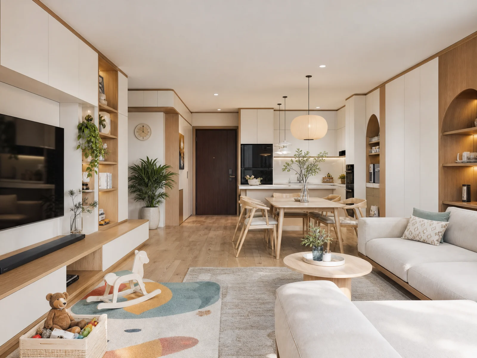 Thiết kế căn hộ hiện đại cho gia đình trẻ