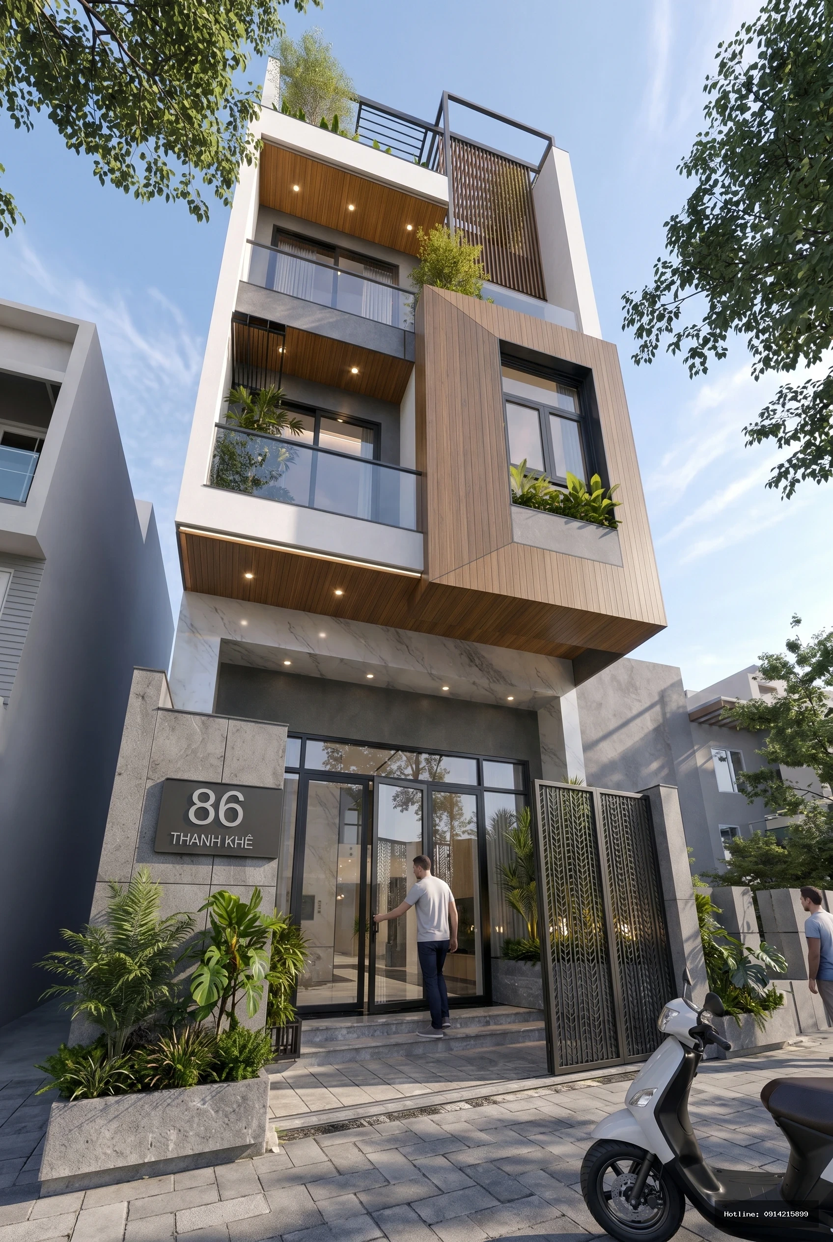 Nhà Lô Phố Phong Cách Tropical Modernism Tại Đà Nẵng