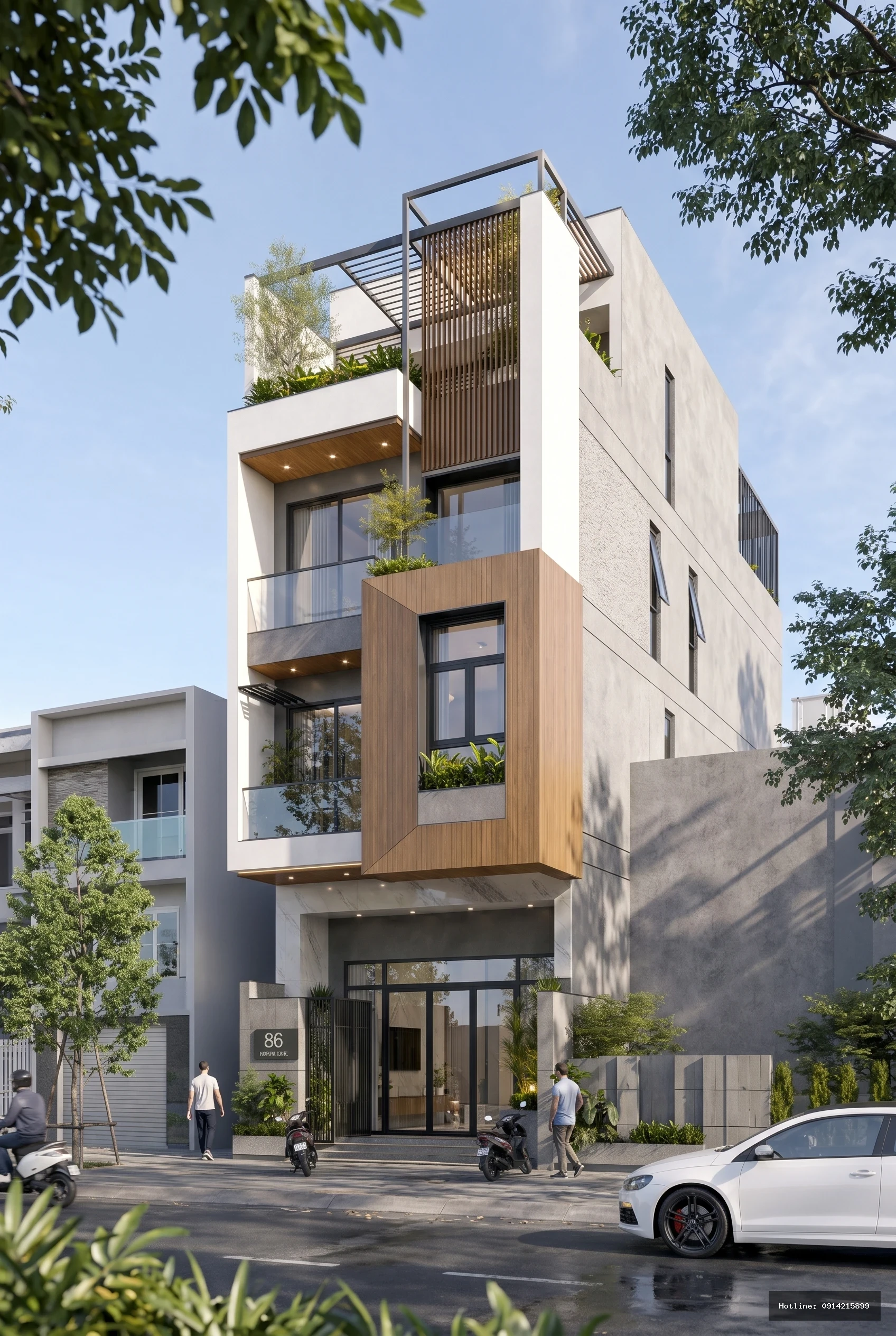 Nhà Lô Phố Phong Cách Tropical Modernism Tại Đà Nẵng