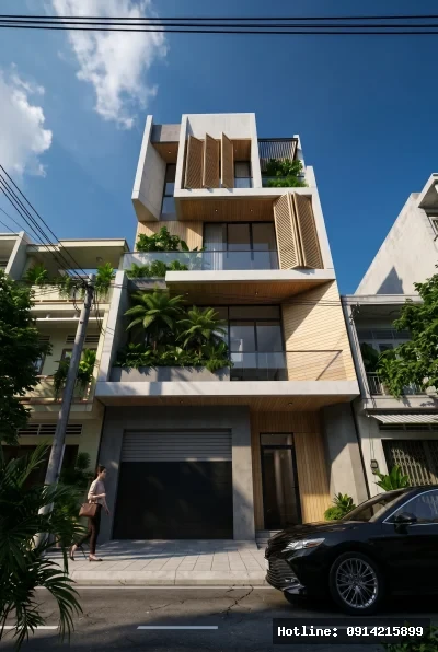 Nhà Lô Phố 6x20 Tối Giản Tại Huế