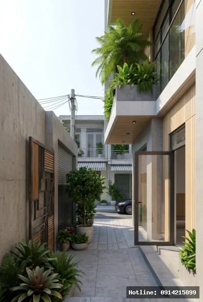 Nhà Lô Phố 6x20 Tối Giản Tại Huế