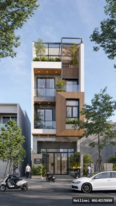 Nhà Lô Phố Phong Cách Tropical Modernism Tại Đà Nẵng