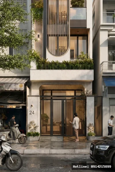 Nhà Lô Phố 3 Tầng Phong Cách Tropical Modernism tại TP. Hồ Chí Minh