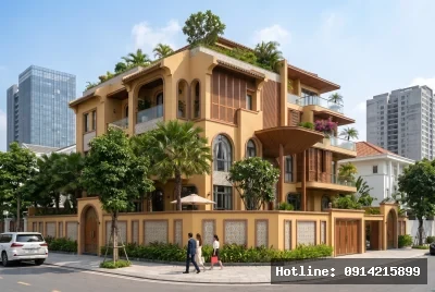 Biệt thự Penthouse Villa phong cách Indochine tại Vũng Tàu